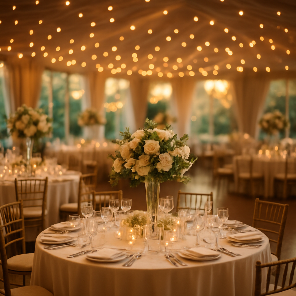 Eventia: salón de eventos elegante listo para una celebración